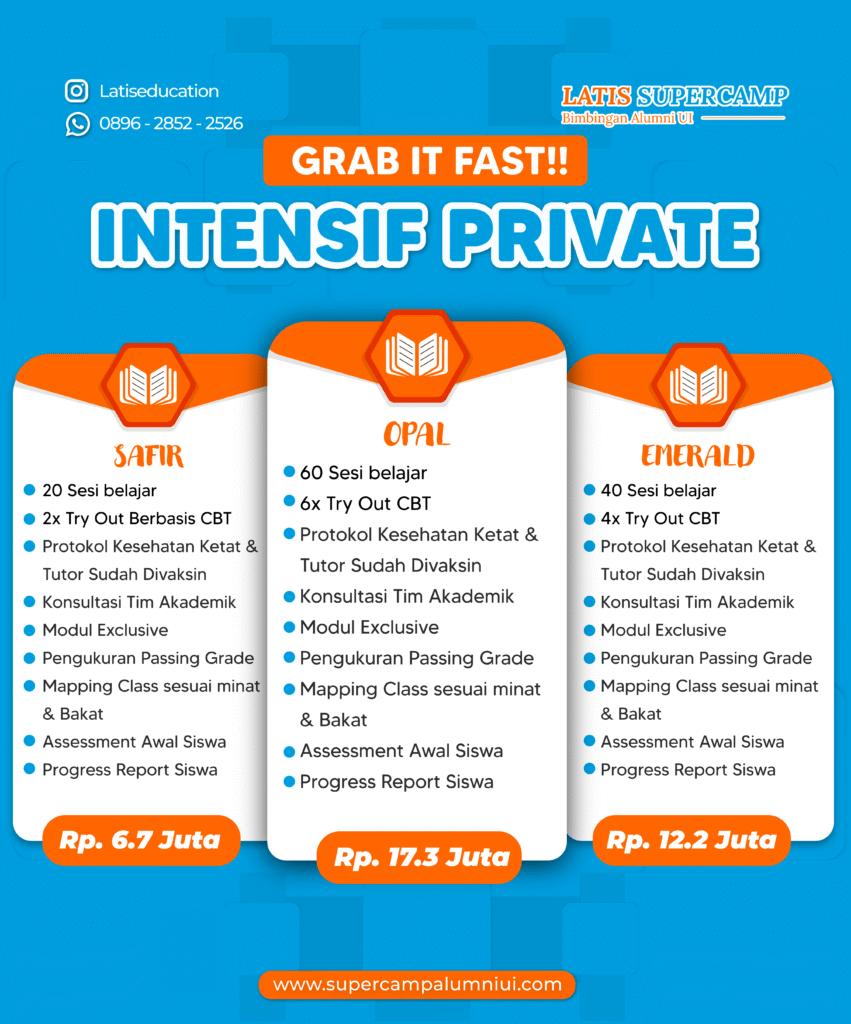 bimbel utbk, bimbel sbmptn, karantina ui, bimbel alumni ui, bimbel masuk ptn, les snbt, Bimbel SIMAK UI, bimbel karantina, Bimbel intensif UTBK, les privat utbk, bimbel snbt, les privat sbmptn, Bimbel Intensif, les sbmptn, bimbel ptn, Bimbel kedokteran online, Bimbel simak ui s2, Bimbel SBMPTN Online, Bimbel Intensif SBMPTN, les privat snbt, supercamp ui, supercamp snbt, karantina utbk, bimbel supercamp, karantina snbt