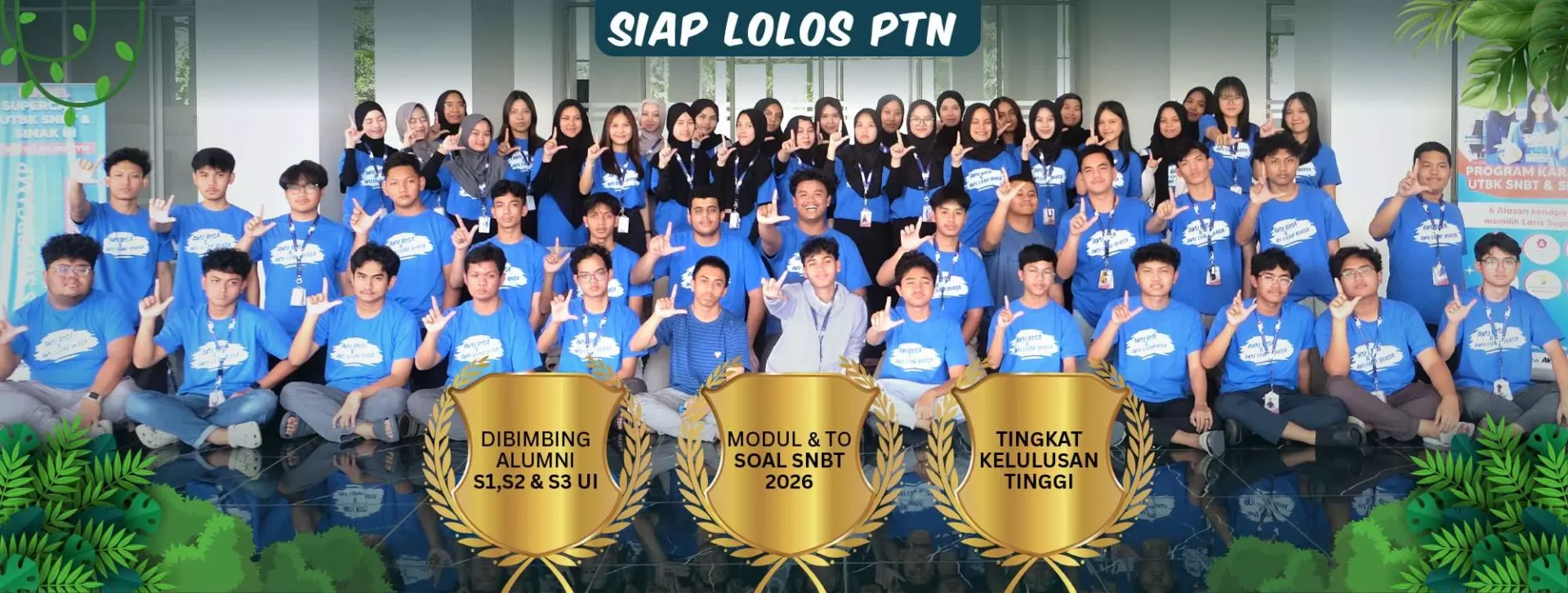 siswa karantina utbk latis supercamp foto bersama