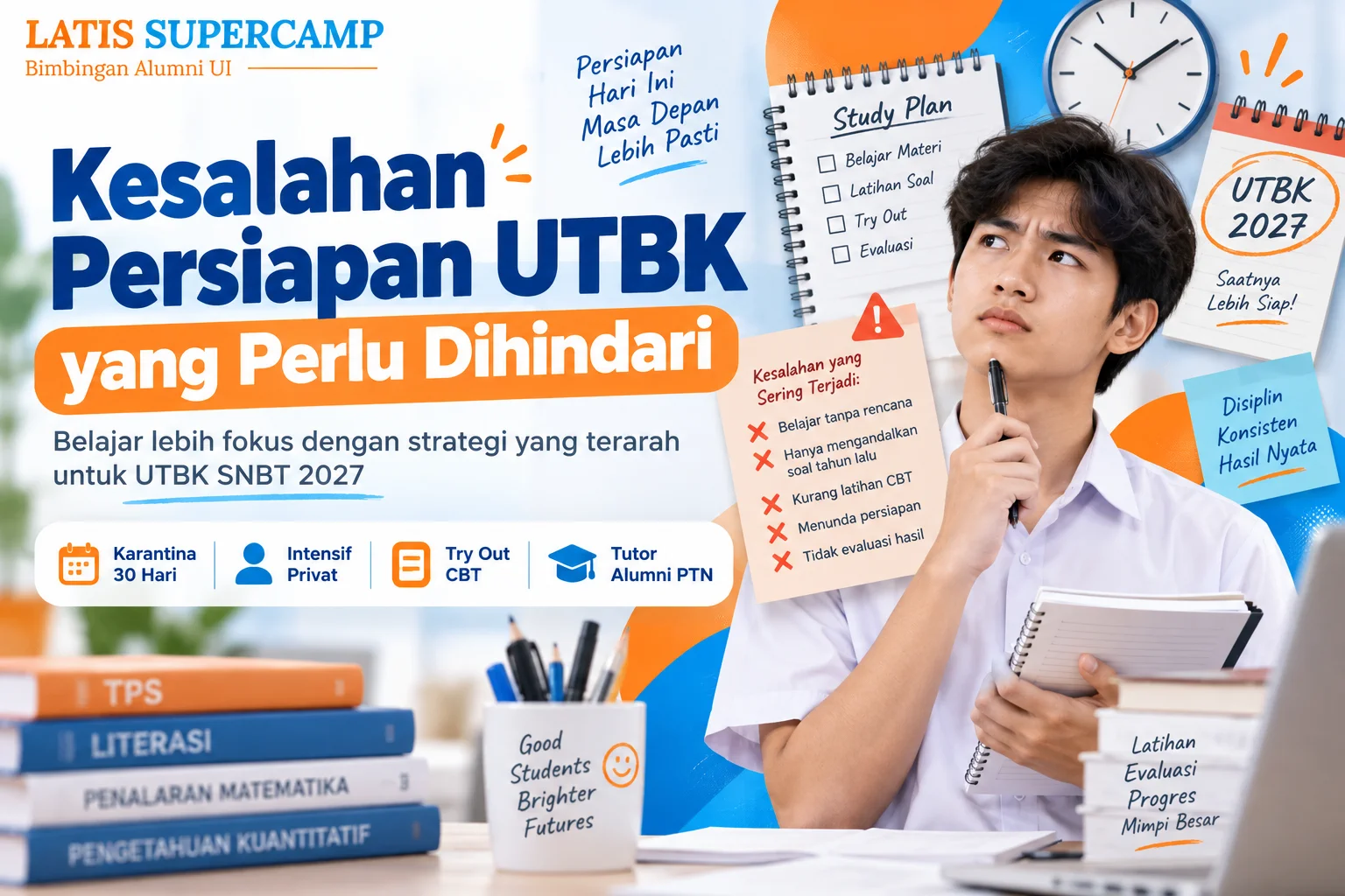 Kesalahan Persiapan UTBK yang Perlu Dihindari