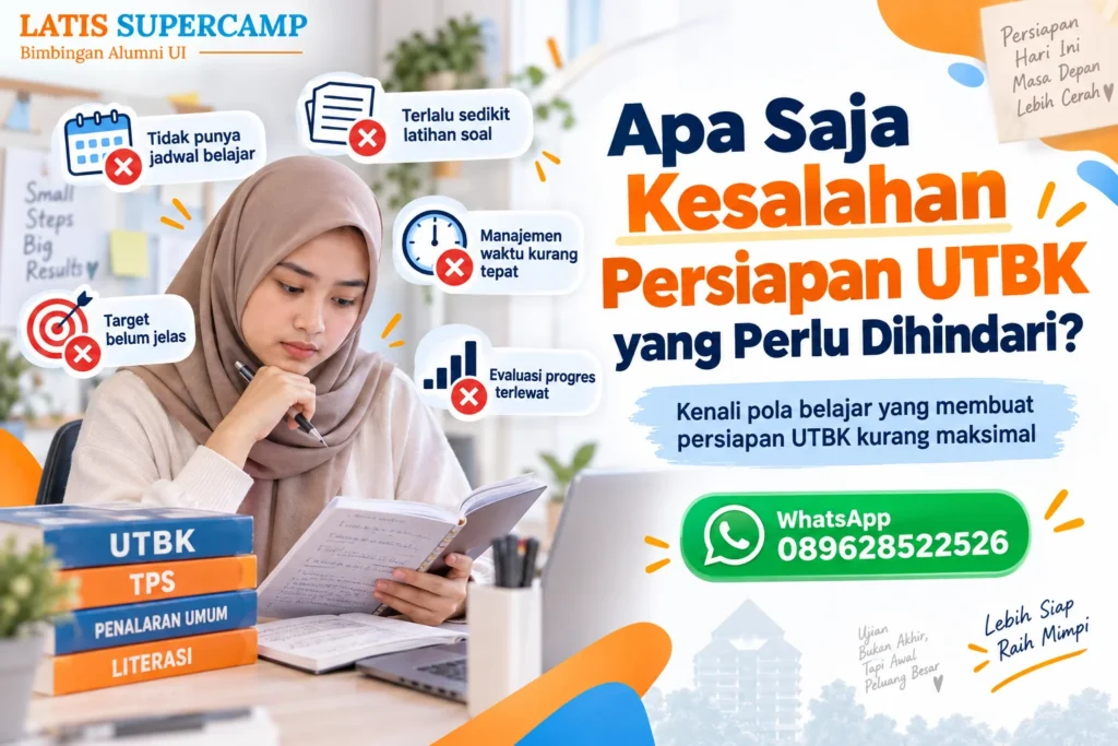 Apa Saja Kesalahan Persiapan UTBK yang Perlu Dihindari?