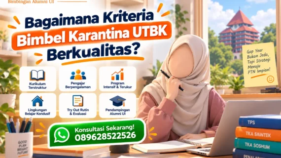 Kriteria Bimbel Karantina UTBK yang Berkualitas