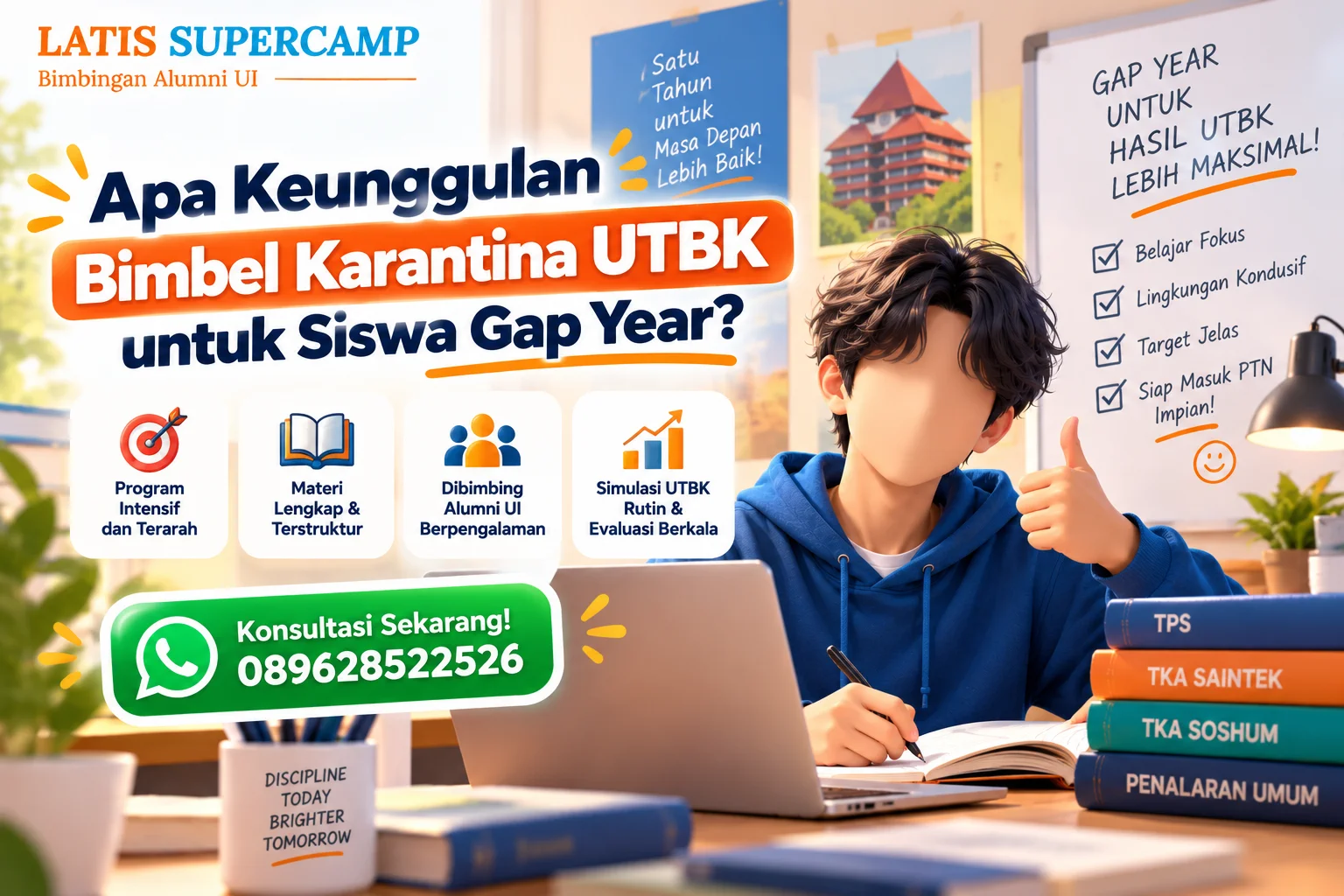 Bimbel Karantina UTBK untuk Siswa Gap Year