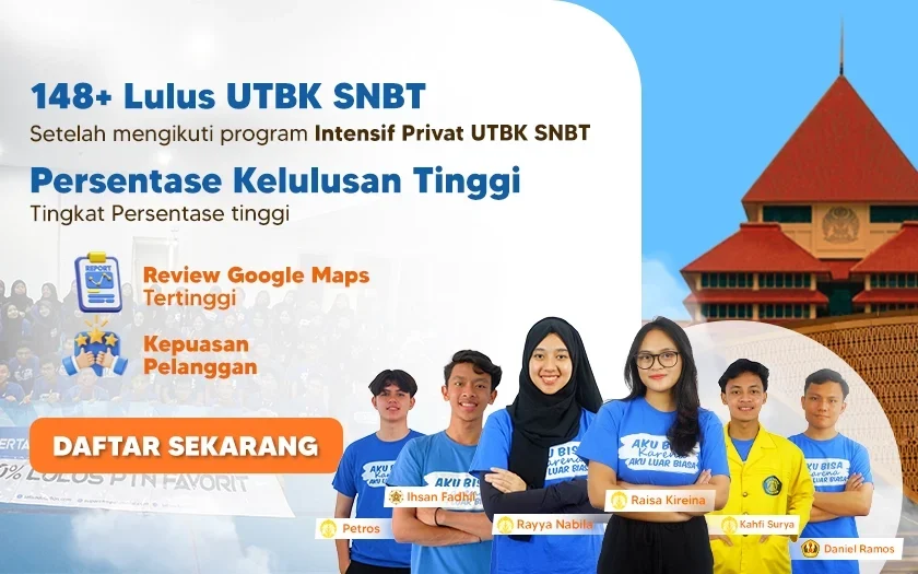 bimbel utbk, bimbel sbmptn, karantina ui, bimbel alumni ui, bimbel masuk ptn, les snbt, Bimbel SIMAK UI, bimbel karantina, Bimbel intensif UTBK, les privat utbk, bimbel snbt, les privat sbmptn, Bimbel Intensif, les sbmptn, bimbel ptn, Bimbel kedokteran online, Bimbel simak ui s2, Bimbel SBMPTN Online, Bimbel Intensif SBMPTN, les privat snbt, supercamp ui, supercamp snbt, karantina utbk, bimbel supercamp, karantina snbt